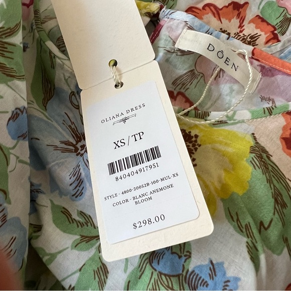 ISO TRADE Doen Oliana Dress in Blanc Anemone Bloom - Picture 3 of 12